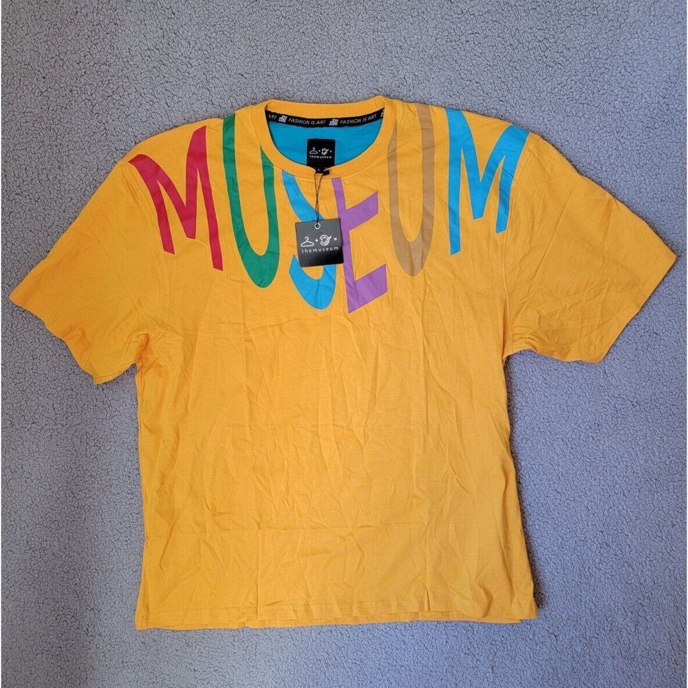 NOS The Museum - Fashion is Art Graphic Print Tee T Shirt Size L Original Tag